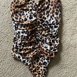 Cheetah Strapless Bodysuit